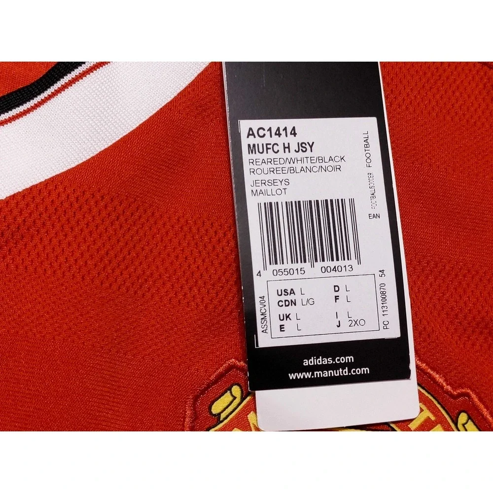 ADIDAS Manchester United Soccer Jersey AC1414 2015-16 Casillero Del Diablo Large